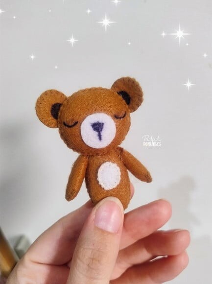 Urso na Caixinha em Feltro