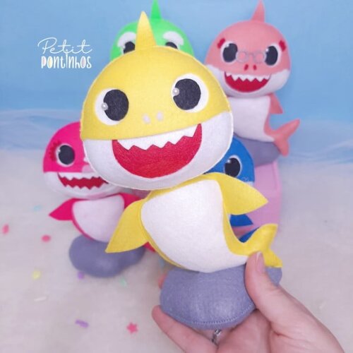 Baby Shark Centro de Mesa | 17cm | Leia a Descrição