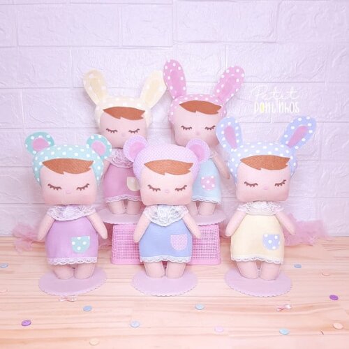 Bonecas Metoo Cute Dolls Feltro 20cm