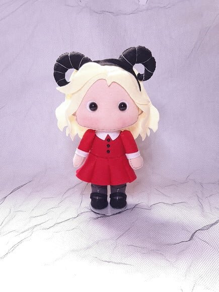 Bonequinhas Hallowen em Feltro (kit 6 Peças) 19cm