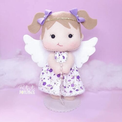 Centro de Mesa Anjinha Personalizada 20cm (valor Unitário)