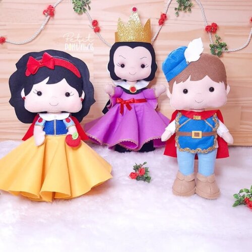 Centro de Mesa Branca de Neve Kit (3 Peças)