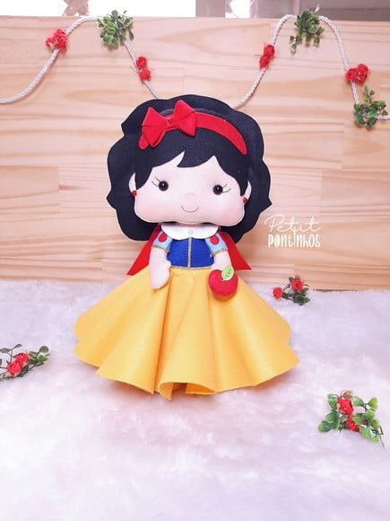 Centro de Mesa Branca de Neve Kit (3 Peças)