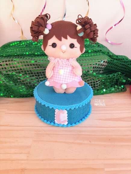 Centro de Mesa Carnaval/ Boneca de Palhacinha/ 20cm