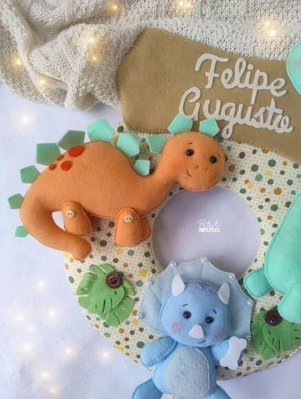 Guirlanda Porta Maternidade Dinos Baby