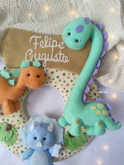 Guirlanda Porta Maternidade Dinos Baby