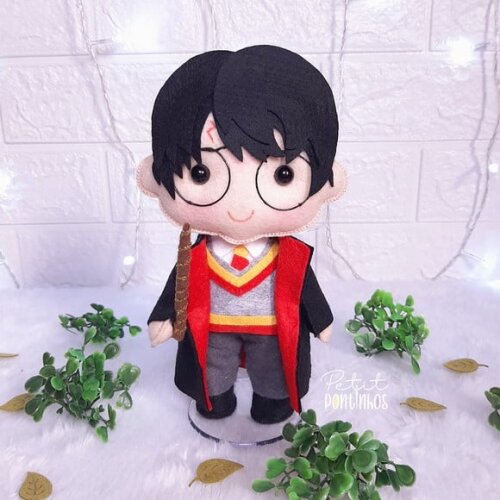 Harry Potter Feltro 19cm (kit com 4 Peças)