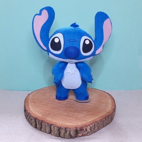 Kit Lilo e Stitch 18cm (2 Peças) em Feltro