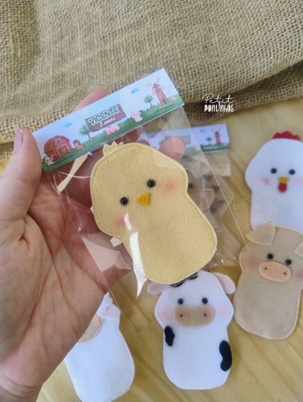 Lembrancinha Fazendinha Dedoches (valor Unitário)