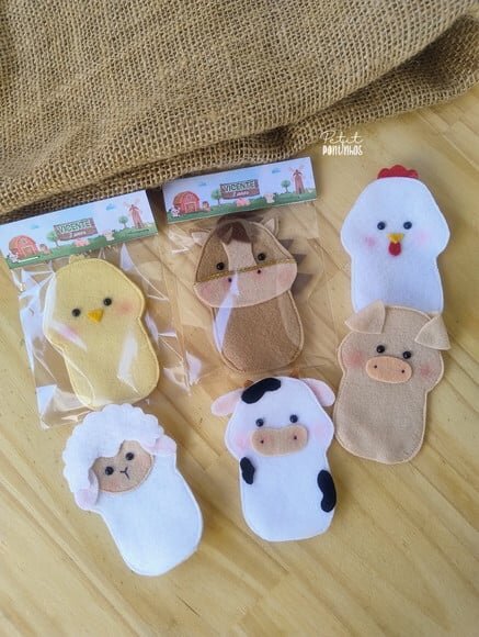 Lembrancinha Fazendinha Dedoches (valor Unitário)