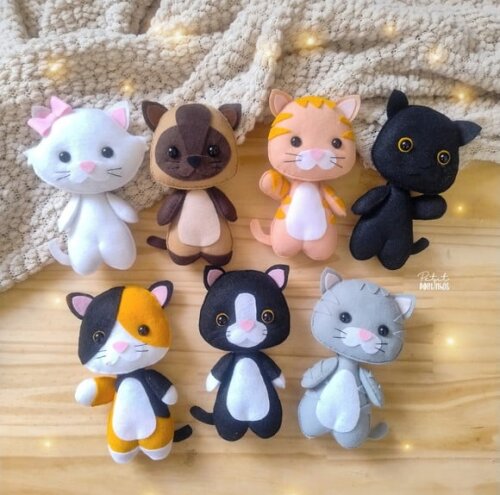 Lembrancinha Gatinho 15cm - Adote Um Gatinho(valor Unitário)