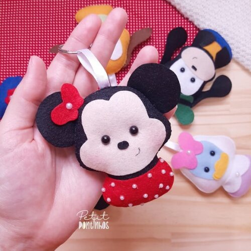 Lembrancinha Turma do Mickey Chaveiro
