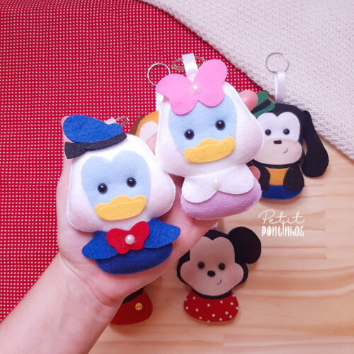Lembrancinha Turma do Mickey Chaveiro