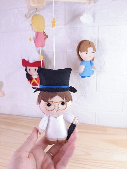 Mobile Peter Pan em Madeira Pinus