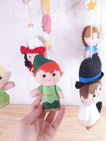 Mobile Peter Pan em Madeira Pinus