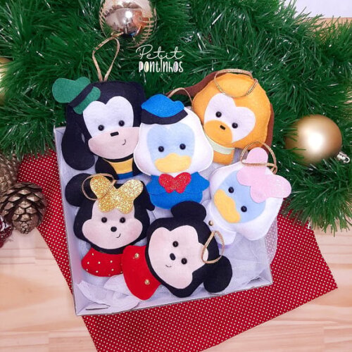 Pingentes Turma do Mickey (kit 6 Peças) (leia a Descrição)