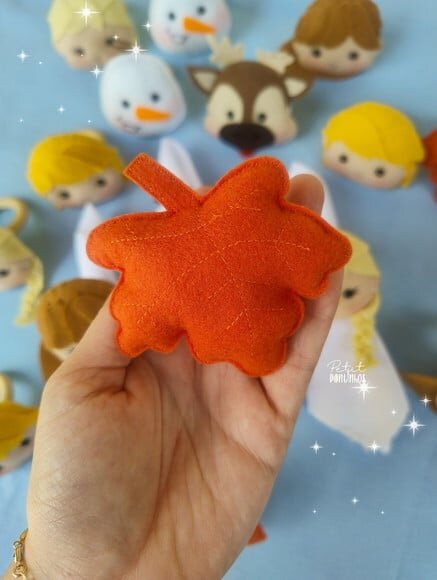 Porta Guardanapo de Folhas do Filme Frozen 2