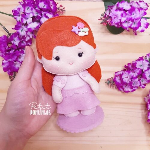 Princesas em Feltro Kit de 15cm (10 Peças)