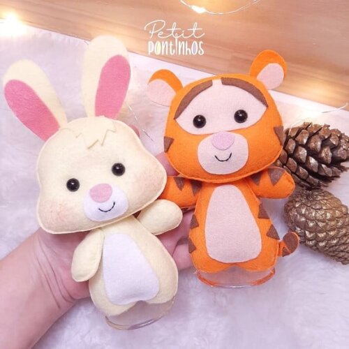 Turma do Ursinho Puff Kit 6 Peças com 13cm
