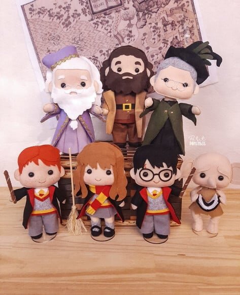 Turma Harry Potter 7 Peças (19 a 23cm)