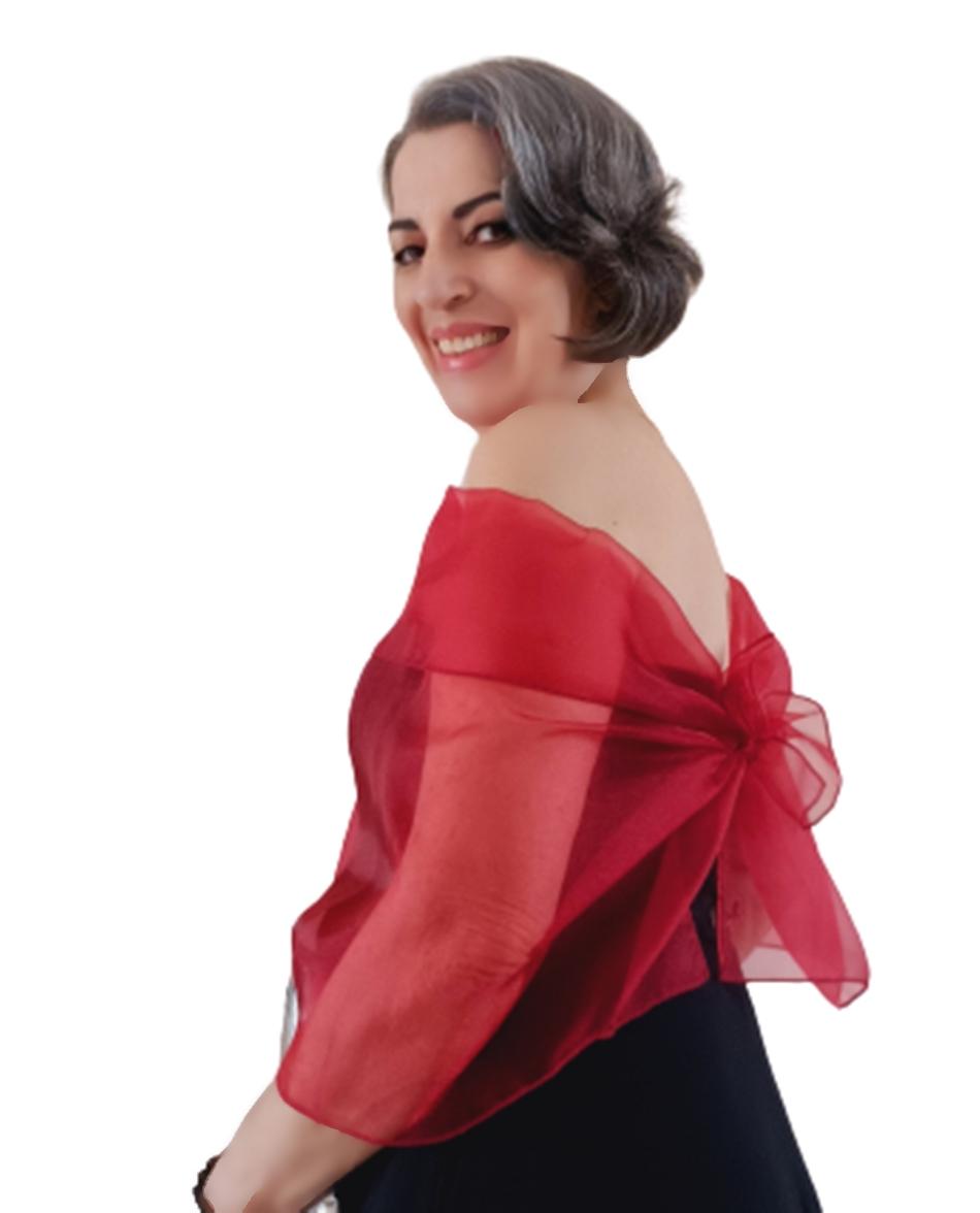 Bolero Echarpe Festa Marsala Casamento Madrinha Formatura