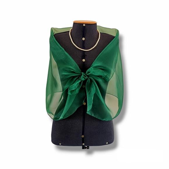 Echarpe Bolero Festa Verde Busto 99cm Pronta Engrega
