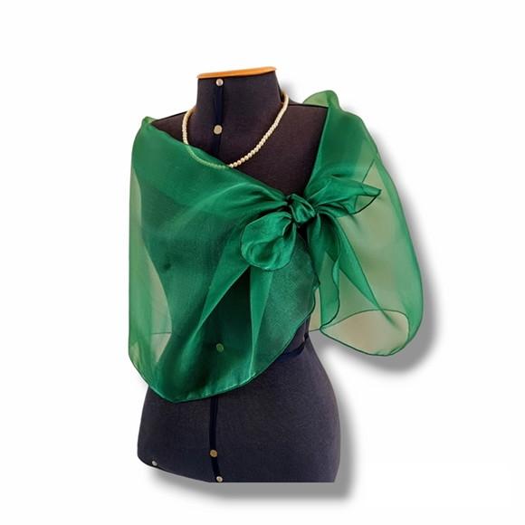 Echarpe Bolero Festa Verde Busto 99cm Pronta Engrega