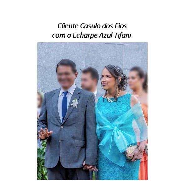 Echarpe Festa Tifani Casamento Formatura Transparente