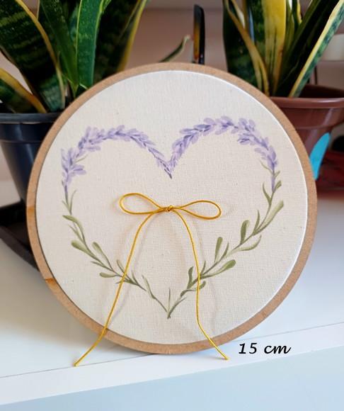 Porta Alianças💍 Coração Lavanda 🪻Pronta Entrega Pequeno