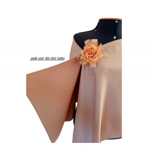 Echarpe Festa Crepe de Seda Azul, Bege ou Pink