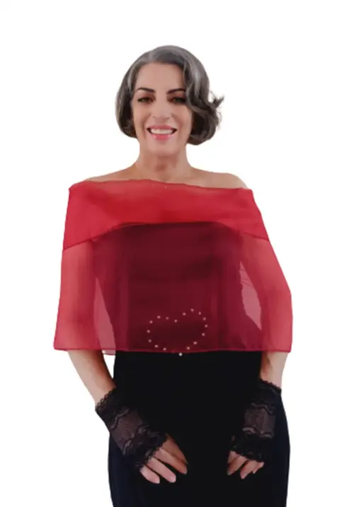 Bolero Echarpe Festa Marsala Casamento Madrinha Formatura