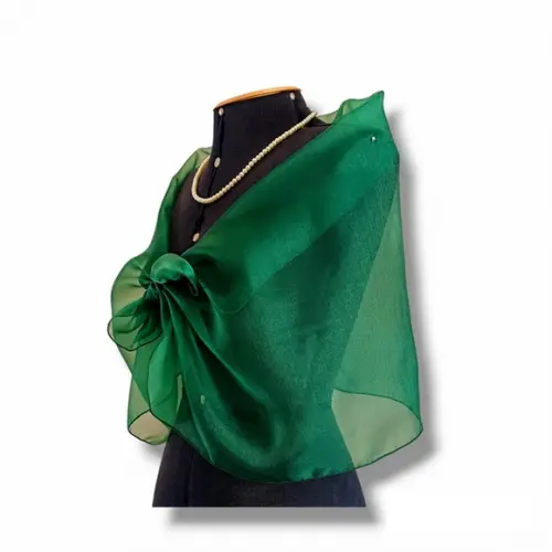 Echarpe Bolero Festa Verde Busto 99cm Pronta Engrega