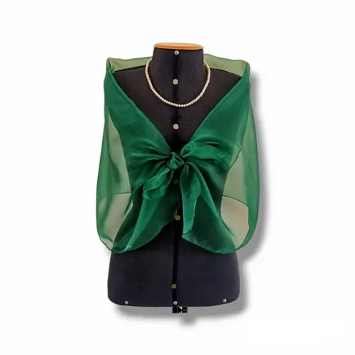Echarpe Bolero Festa Verde Busto 99cm Pronta Engrega