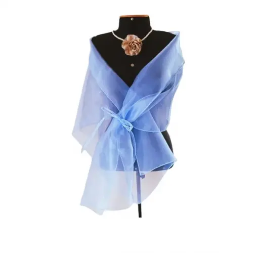 Echarpe Festa Azul Serenity Casamento Formatura Cristal