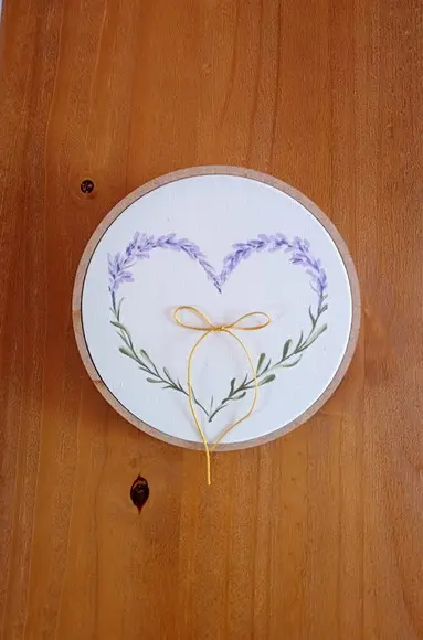 Porta Alianças💍 Coração Lavanda 🪻Pronta Entrega Pequeno