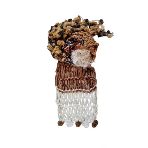 Cachecol Feminino Tricô Pom Pom
