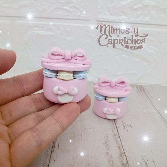 Aplique Caixa de Macarons Minnie