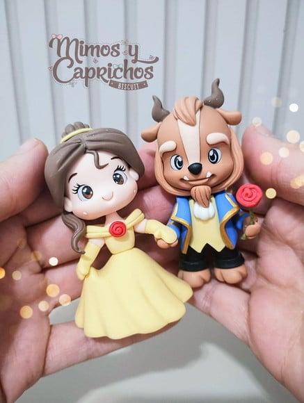 Aplique Casal a Bela e a Fera