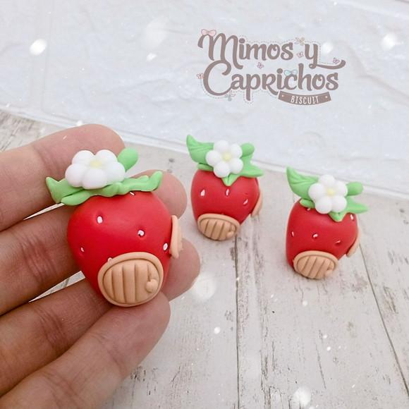 Aplique Casinha de Morango