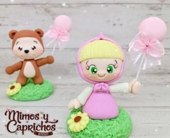 Aplique Menina e o Urso