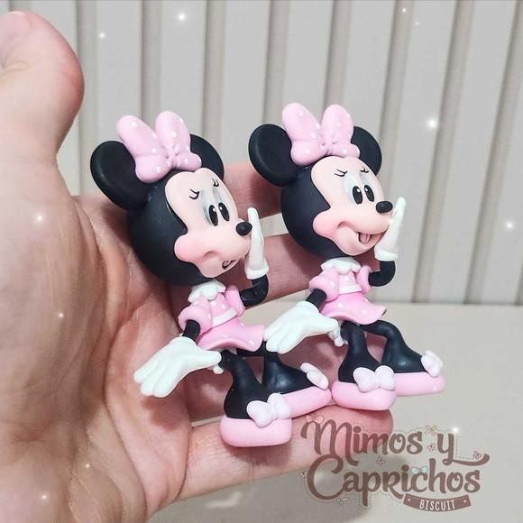 Aplique Minnie Rosa Sentada