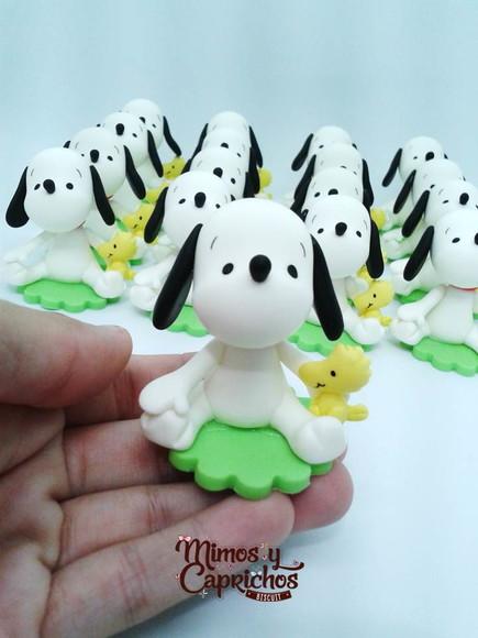 Aplique Snoopy e woodstock com base