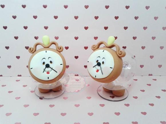 Mini Baleiro Horloge(A bela e a fera)