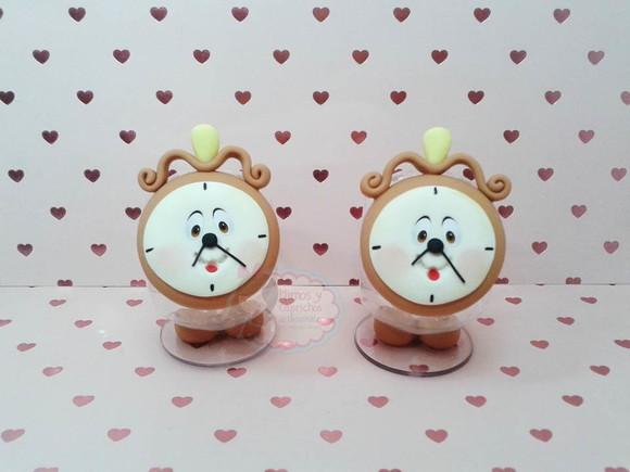 Mini Baleiro Horloge(A bela e a fera)