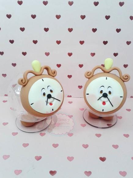 Mini Baleiro Horloge(A bela e a fera)