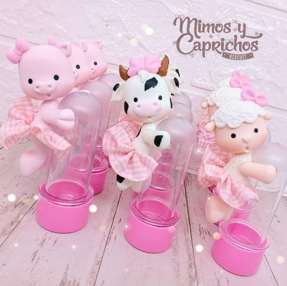 Mini tubete Fazendinha rosa