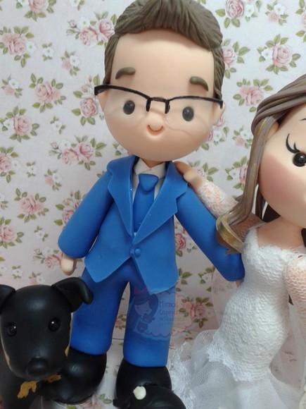 Noivinhos Personalizados com cachorrinhos