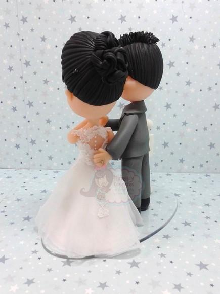 Noivinhos personalizados com plaquinha