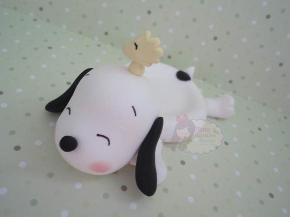 Porta docinho Snoopy e woodstock