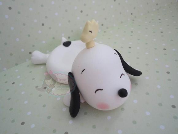Porta docinho Snoopy e woodstock